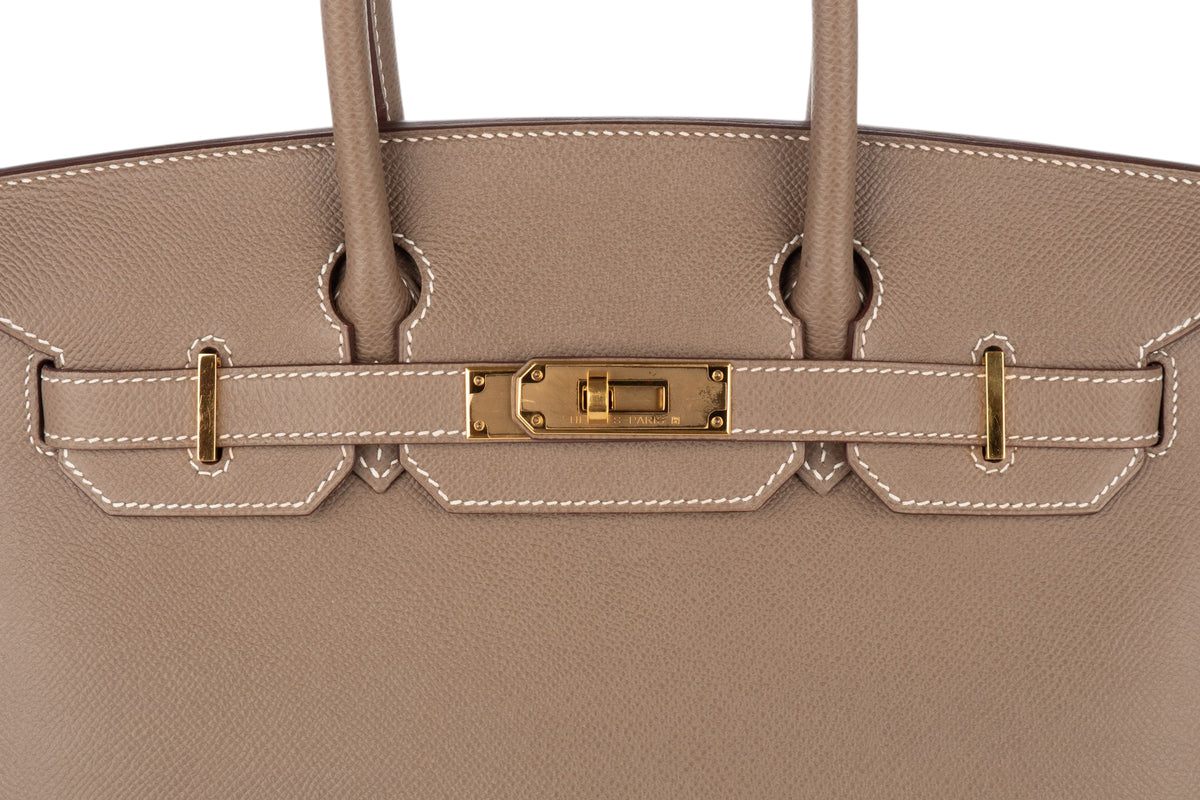 Hermès Birkin 30 Etoupe Epsom Sellier Gold Hardware - view 7