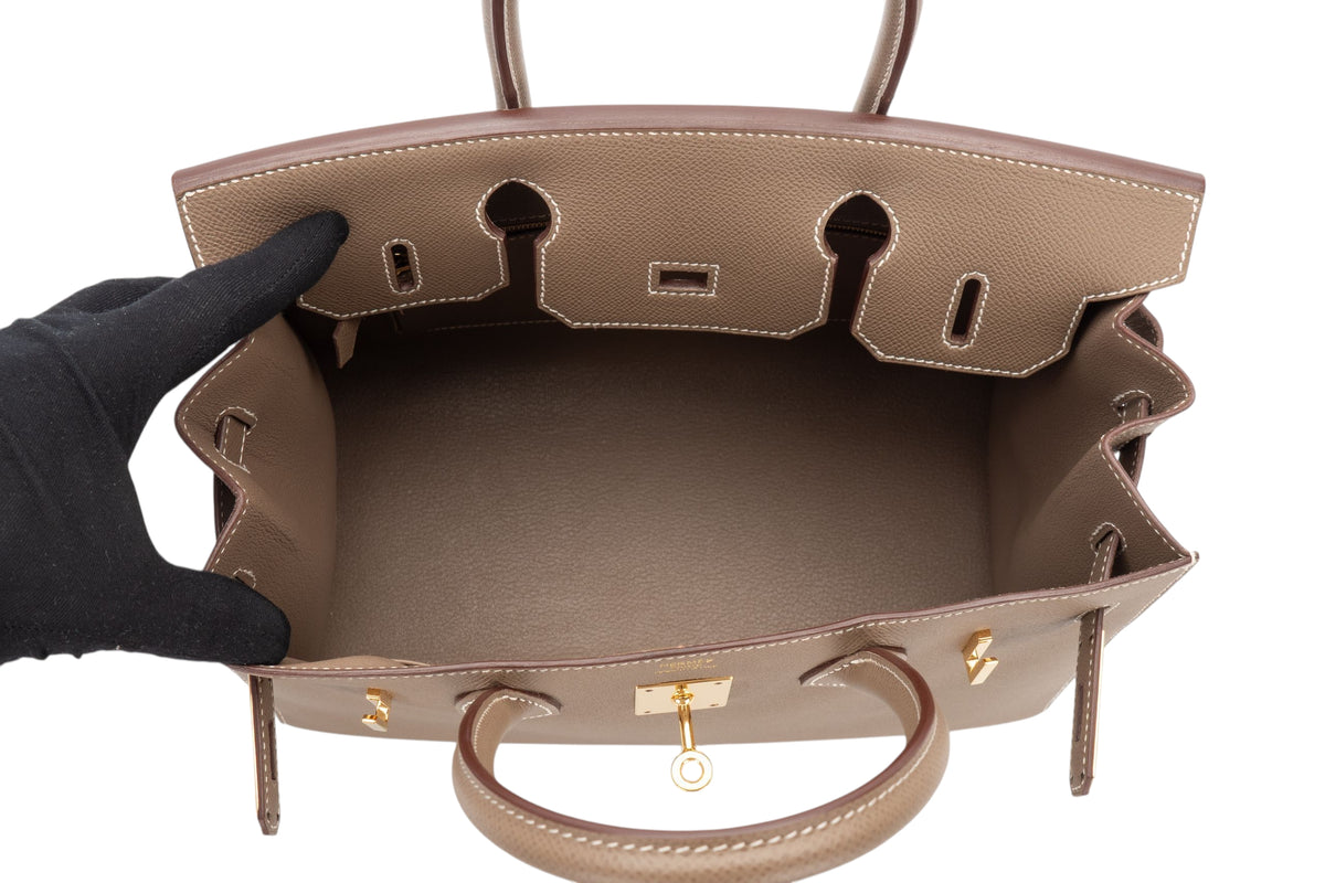Hermès Birkin 30 Etoupe Epsom Sellier Gold Hardware - view 10