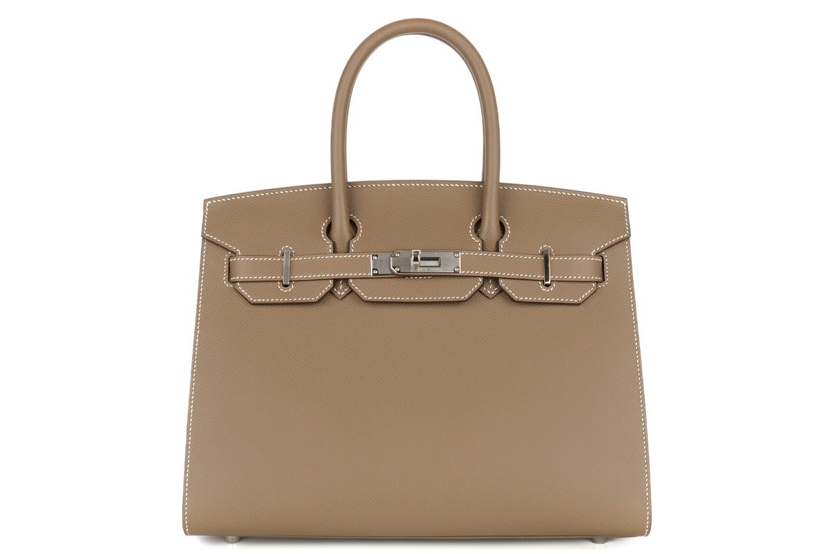 Hermès Birkin 30 Etoupe Epsom Sellier Palladium Hardware - view 1