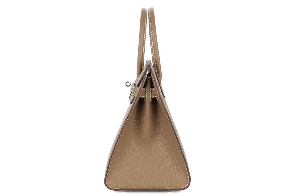 Hermès Birkin 30 Etoupe Epsom Sellier Palladium Hardware - view 4