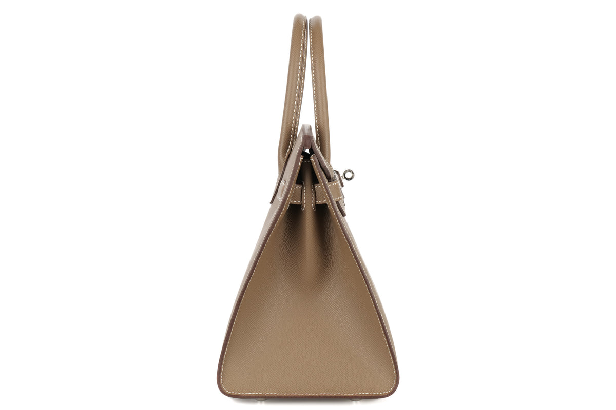 Hermès Birkin 30 Etoupe Epsom Sellier Palladium Hardware - view 5