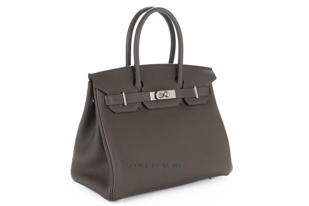 Hermès Birkin 30 Eucalyptus Togo Palladium Hardware - view 2