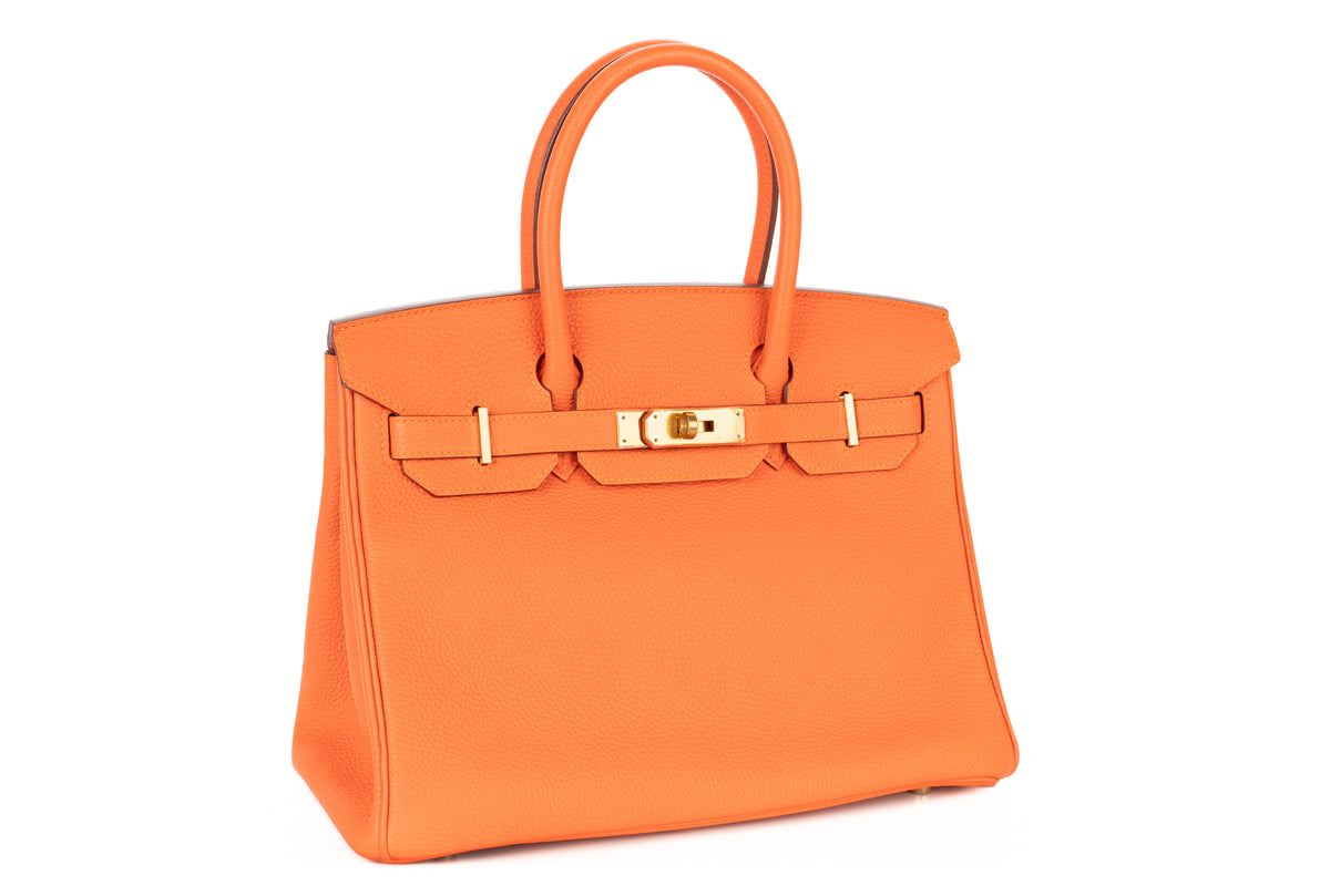 Hermès Birkin 30 Feu Togo Gold Hardware - view 2