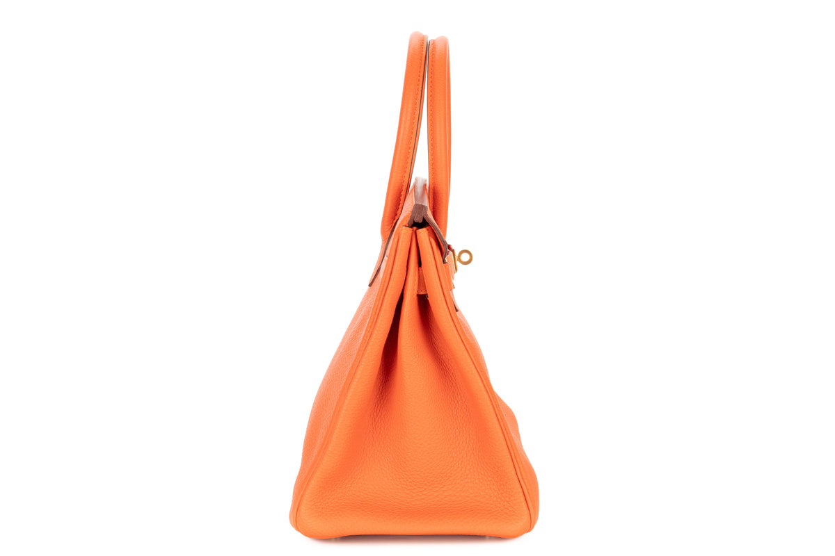 Hermès Birkin 30 Feu Togo Gold Hardware - view 5