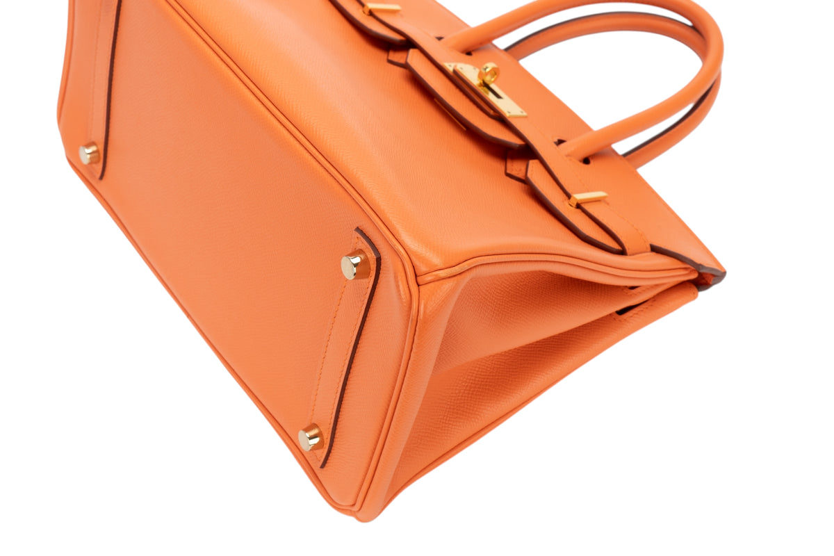 Hermès Birkin 30 Flamingo Epsom Retourne Gold Hardware - view 12
