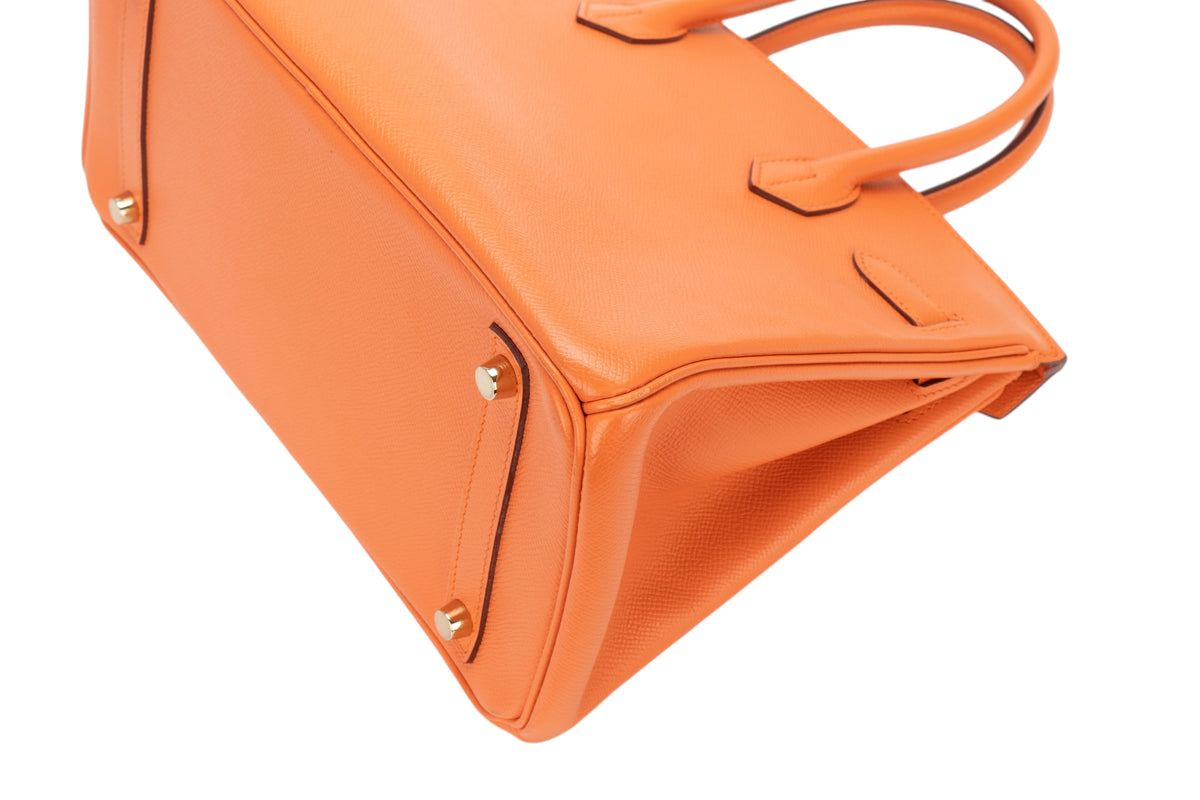Hermès Birkin 30 Flamingo Epsom Retourne Gold Hardware - view 14