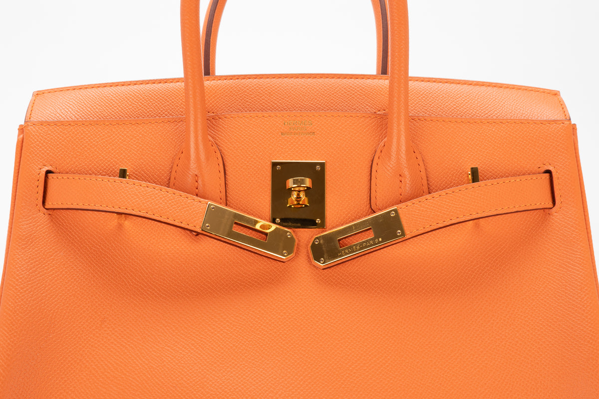 Hermès Birkin 30 Flamingo Epsom Retourne Gold Hardware - view 9