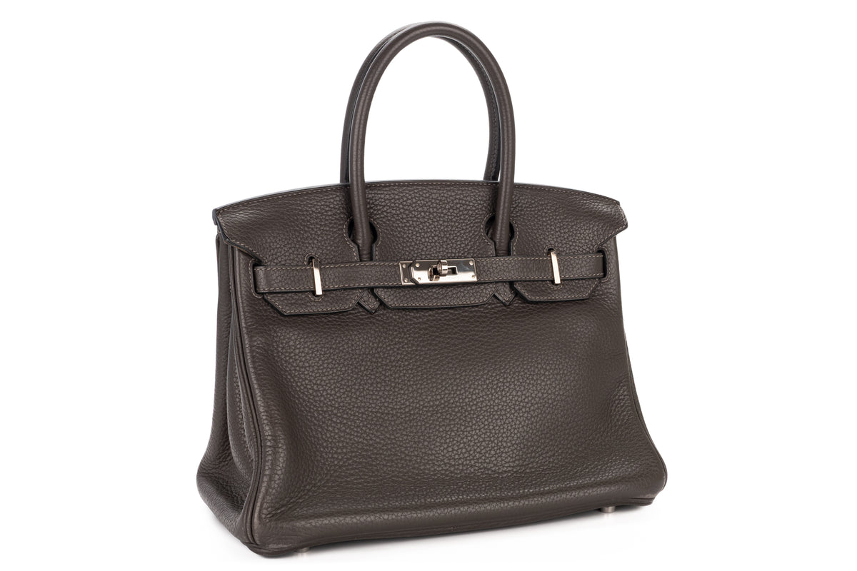 Hermès Birkin 30 Graphite Togo Palladium Hardware - view 2