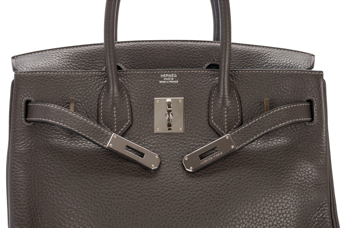 Hermès Birkin 30 Graphite Togo Palladium Hardware - view 7