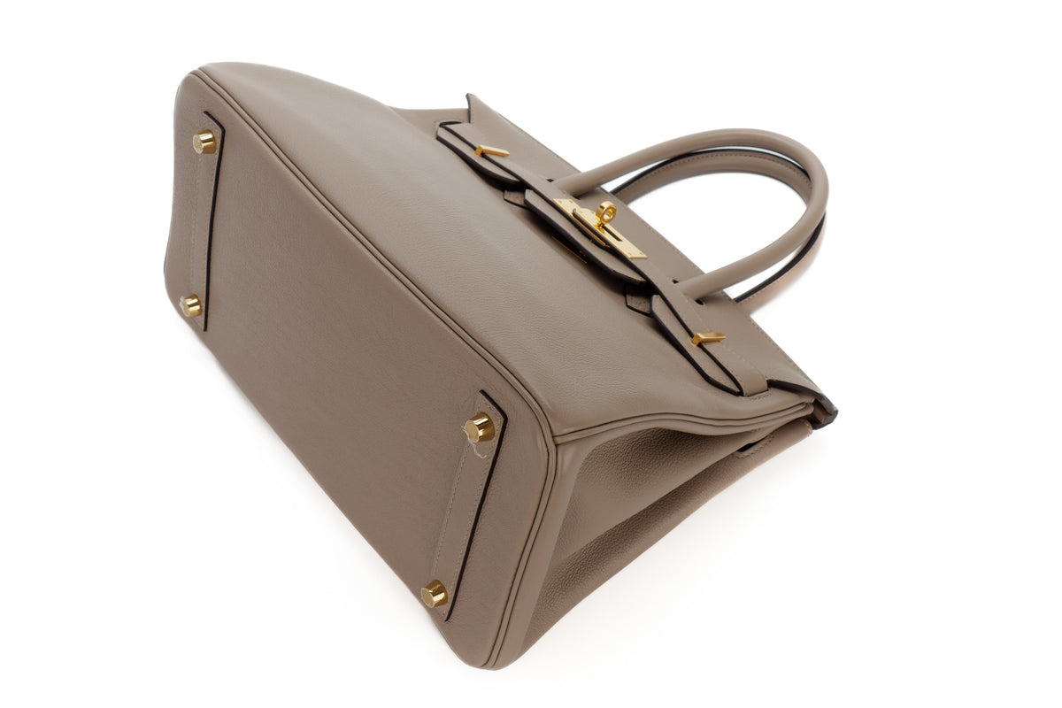Hermès Birkin 30 Gris Asphalte Togo Gold Hardware - view 10