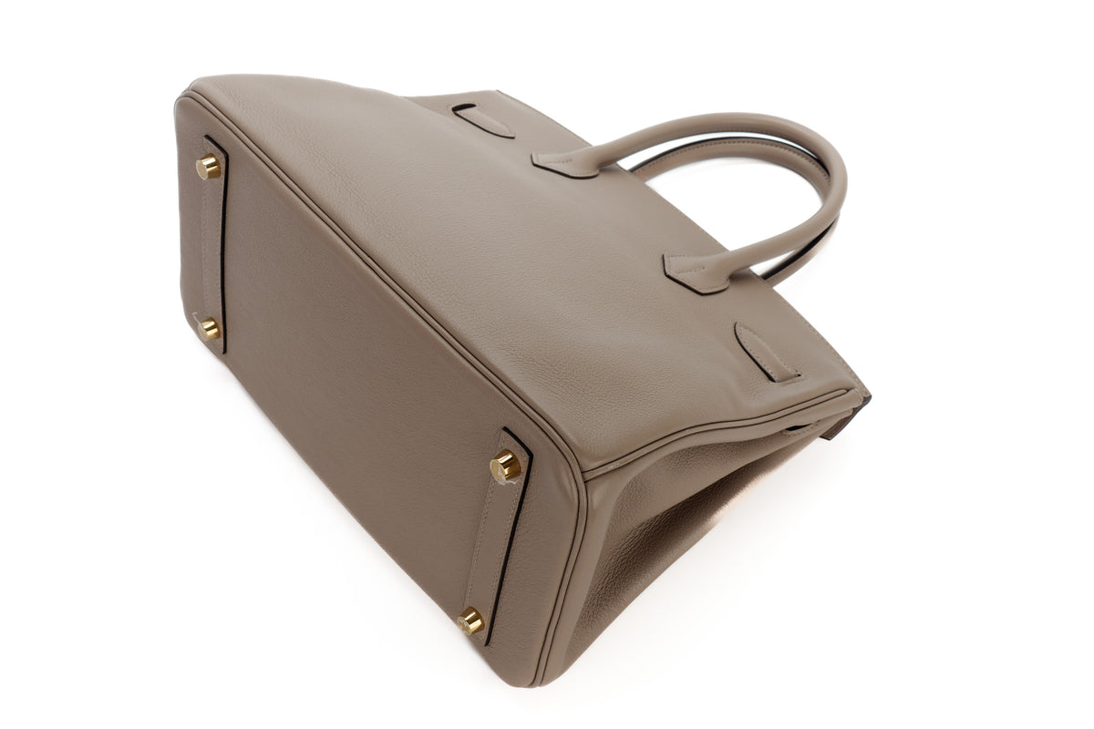 Hermès Birkin 30 Gris Asphalte Togo Gold Hardware - view 12