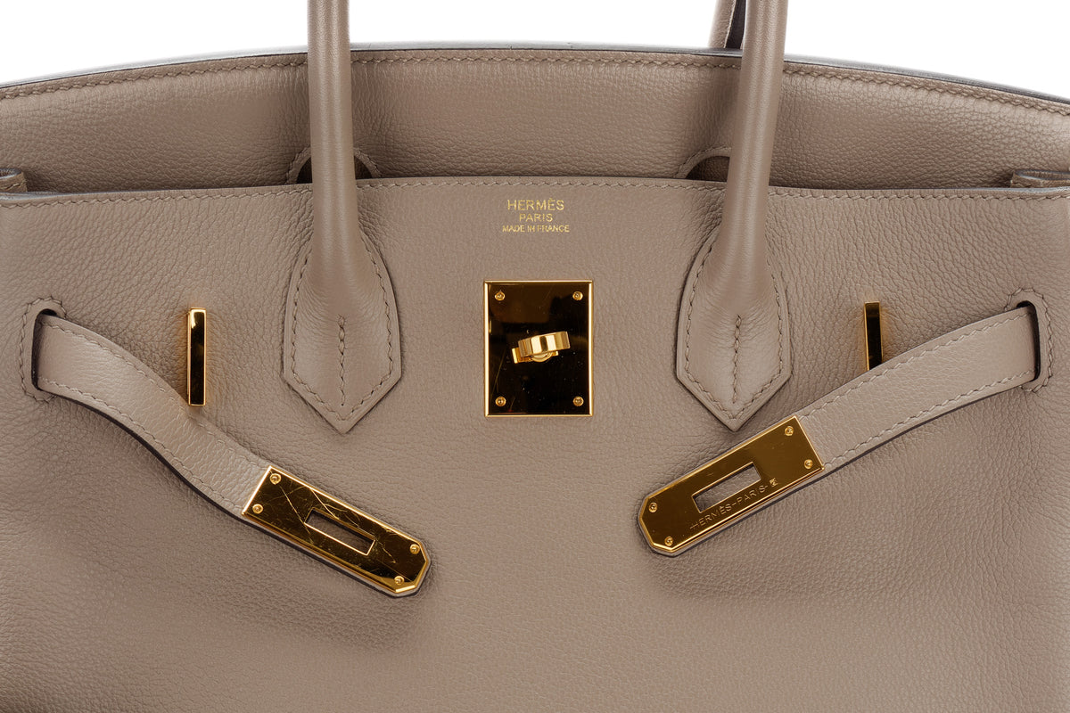 Hermès Birkin 30 Gris Asphalte Togo Gold Hardware - view 14