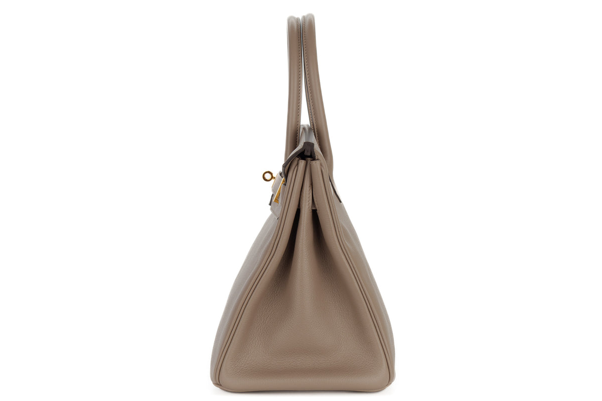 Hermès Birkin 30 Gris Asphalte Togo Gold Hardware - view 4
