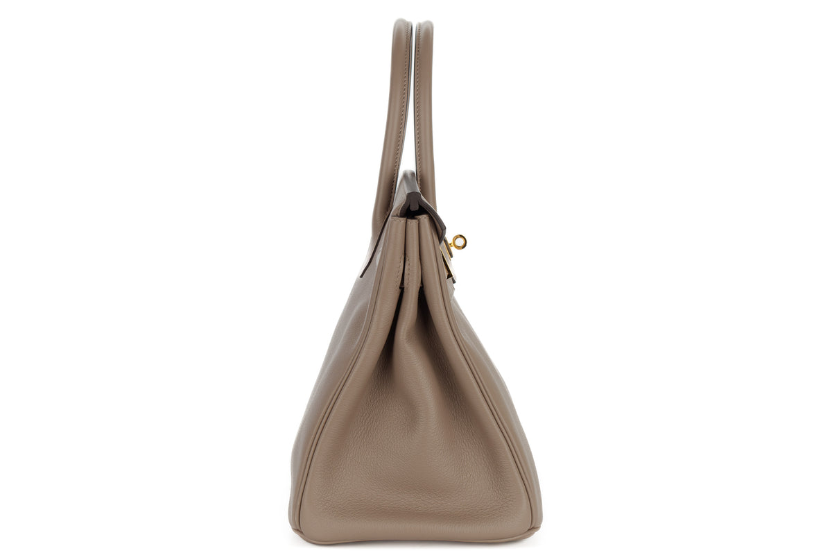 Hermès Birkin 30 Gris Asphalte Togo Gold Hardware - view 5