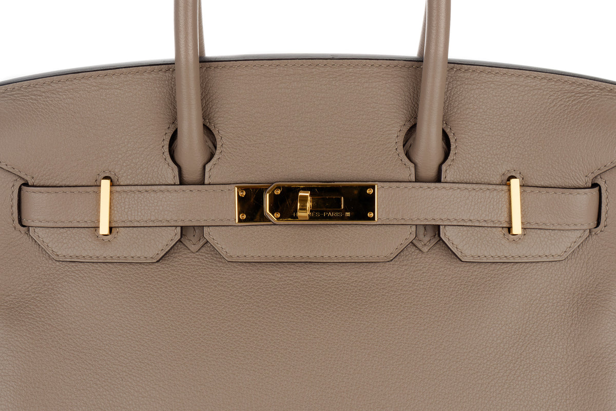 Hermès Birkin 30 Gris Asphalte Togo Gold Hardware - view 7
