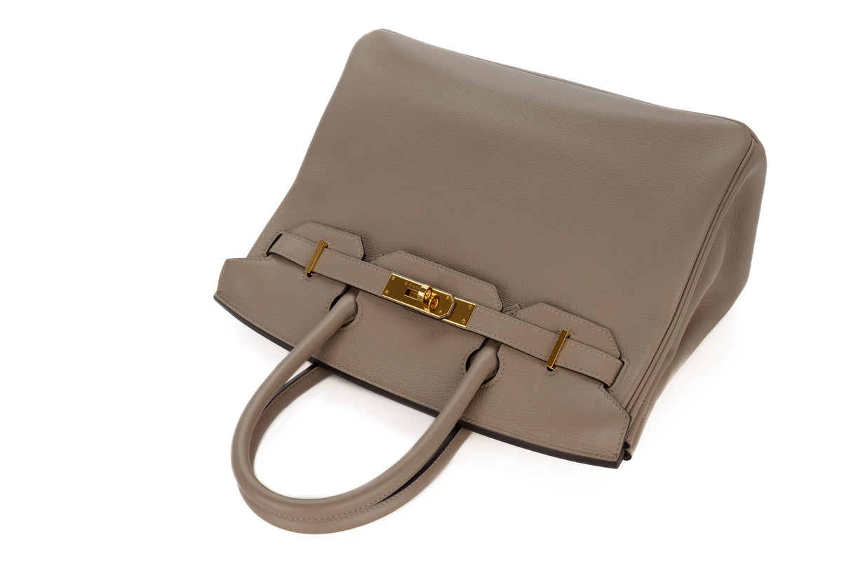 Hermès Birkin 30 Gris Asphalte Togo Gold Hardware - view 8