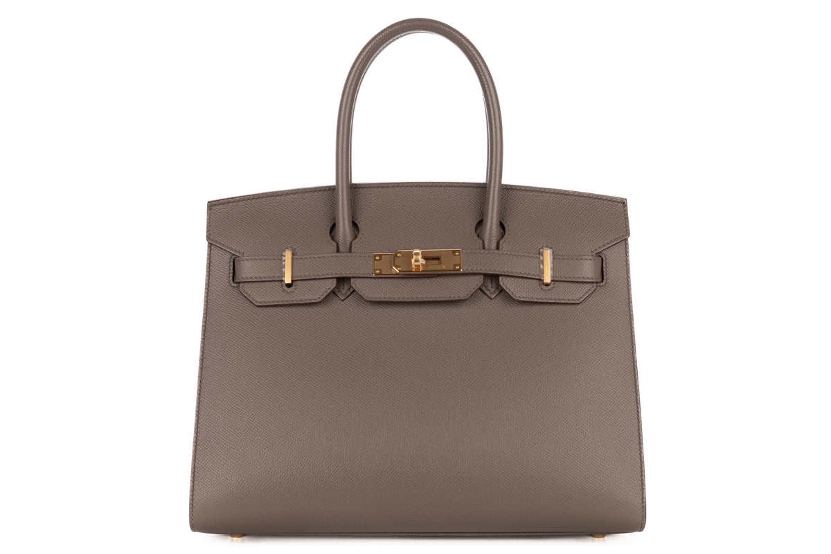 Hermès Birkin 30 Gris Etain Epsom Gold Hardware - view 1
