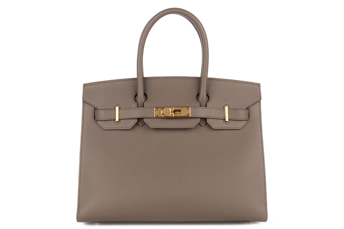 Hermès Birkin 30 Gris Etain Epsom Sellier Gold Hardware - view 1