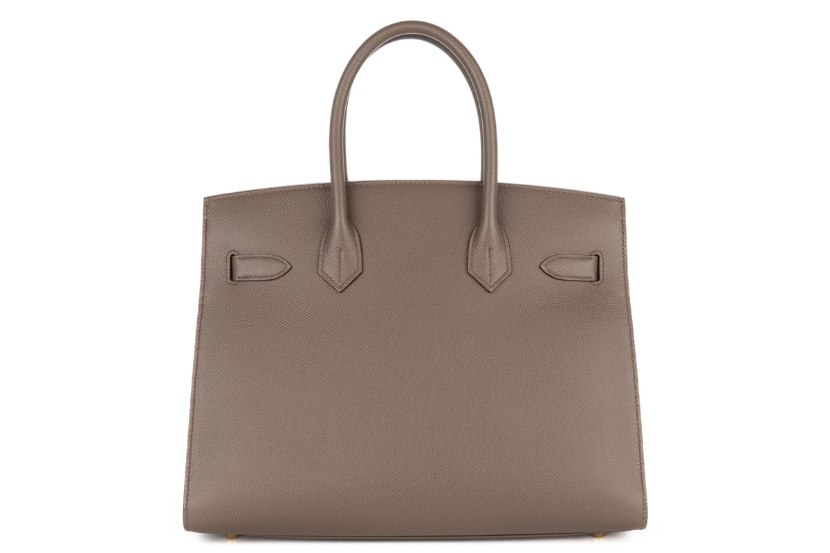 Hermès Birkin 30 Gris Etain Epsom Sellier Gold Hardware - view 3