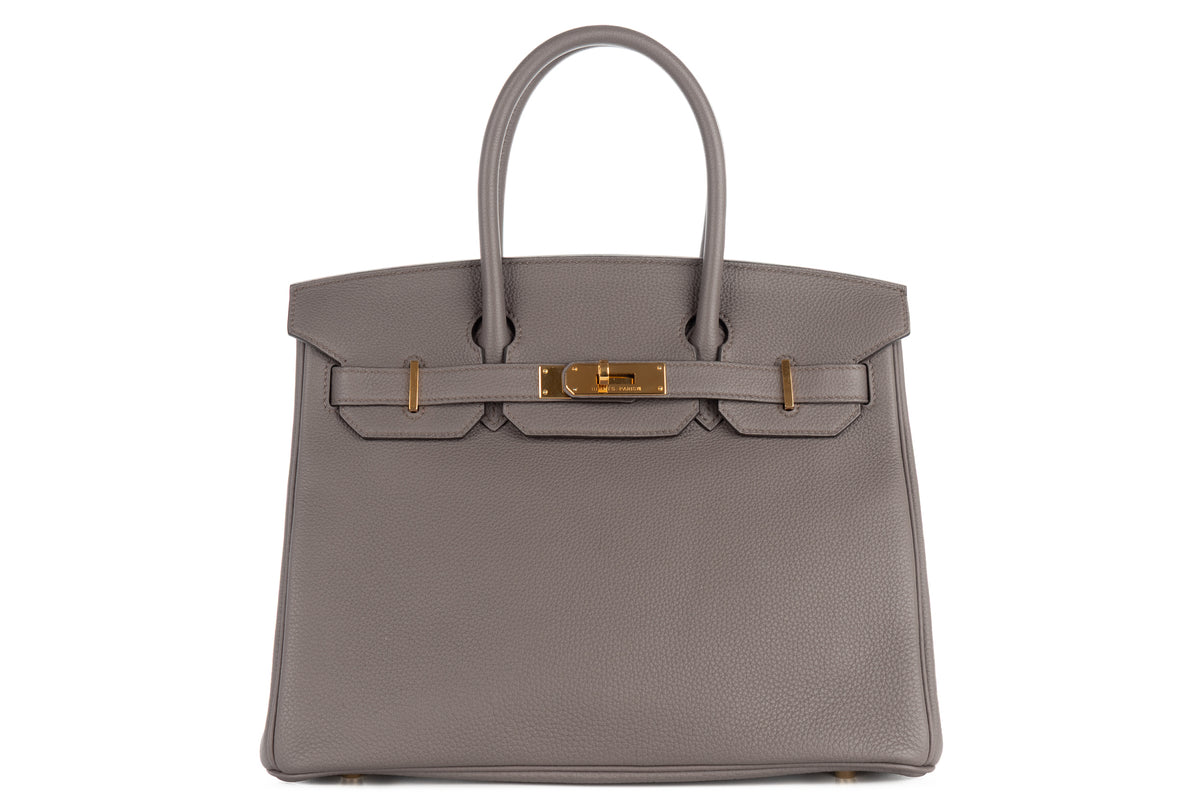 Hermès Birkin 30 Gris Etain Togo Gold Hardware - view 1