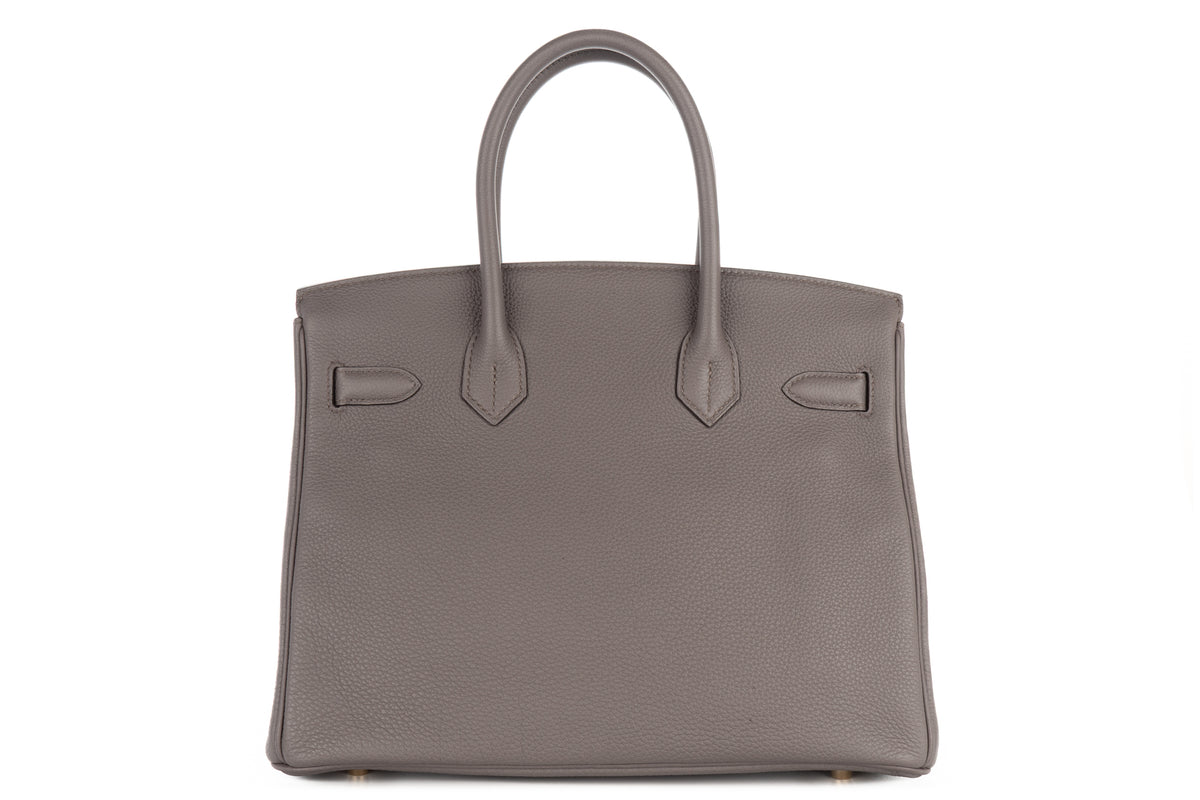 Hermès Birkin 30 Gris Etain Togo Gold Hardware - view 3