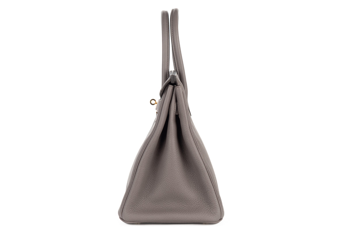Hermès Birkin 30 Gris Etain Togo Gold Hardware - view 4