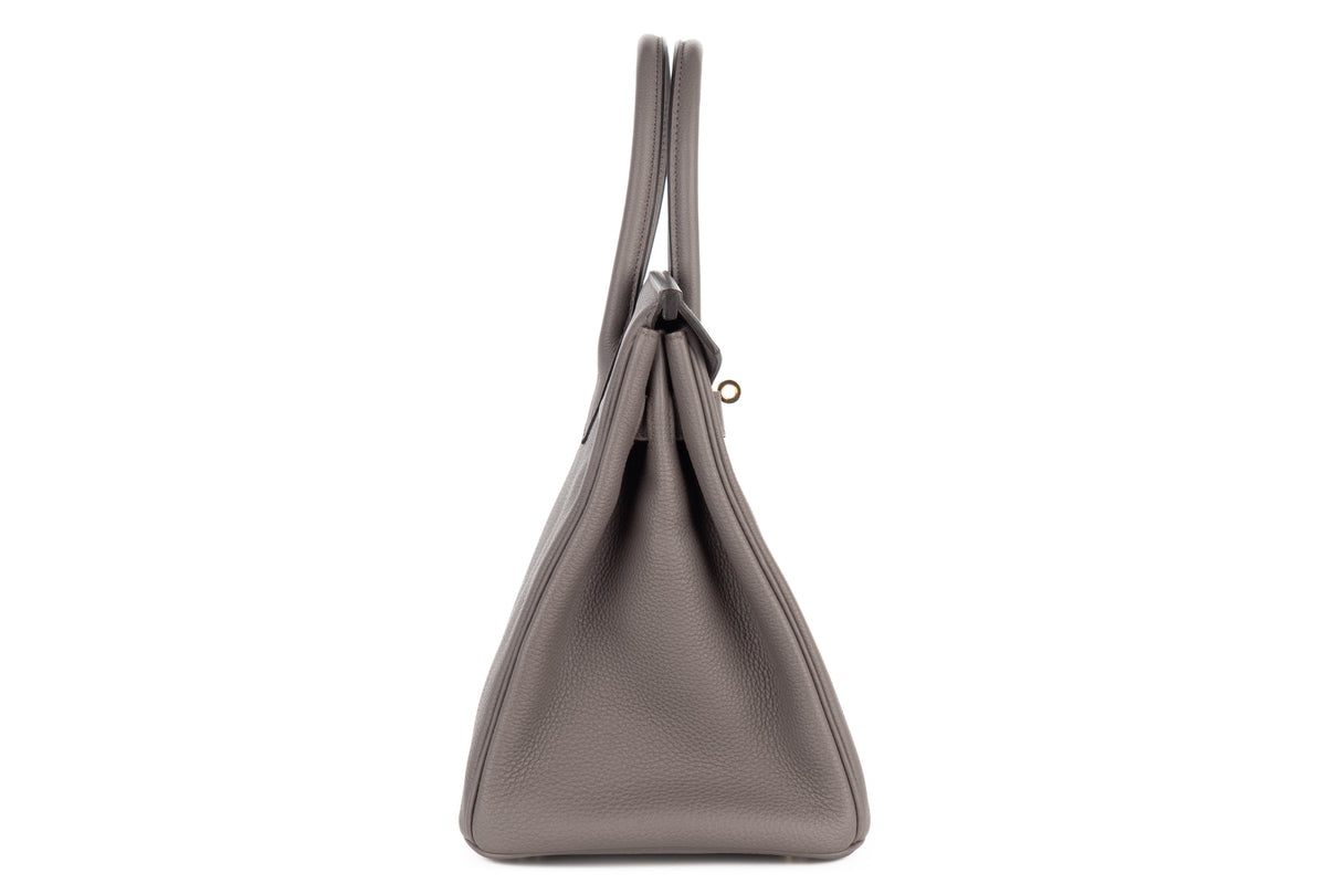 Hermès Birkin 30 Gris Etain Togo Gold Hardware - view 5