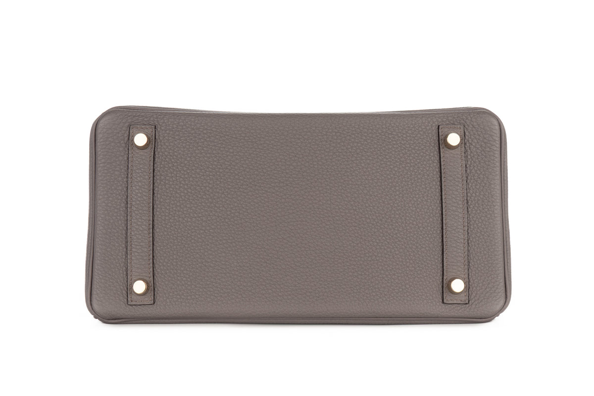 Hermès Birkin 30 Gris Etain Togo Gold Hardware - view 6