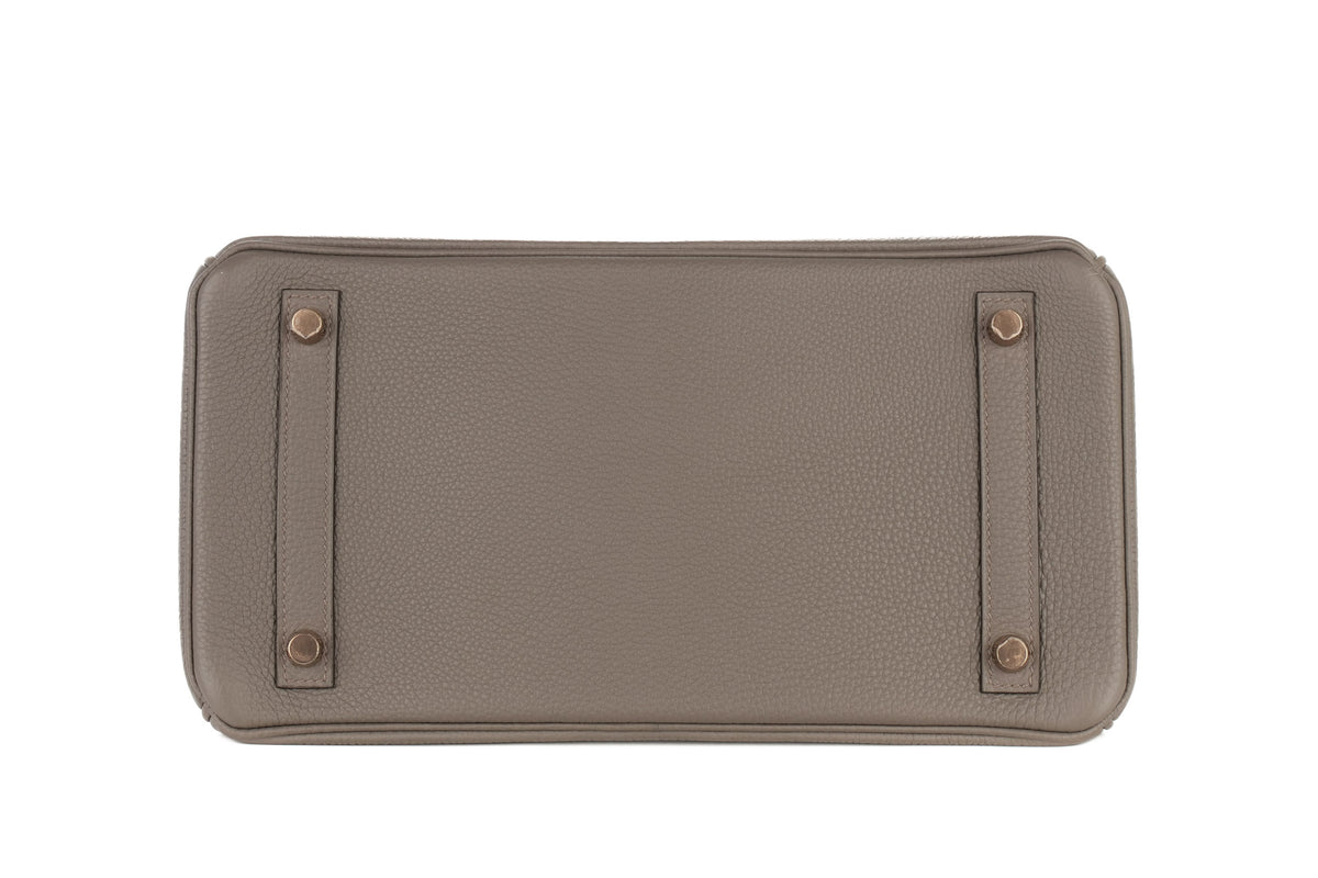 Hermès Birkin 30 Gris Etain Togo Rose Gold Hardware - view 6
