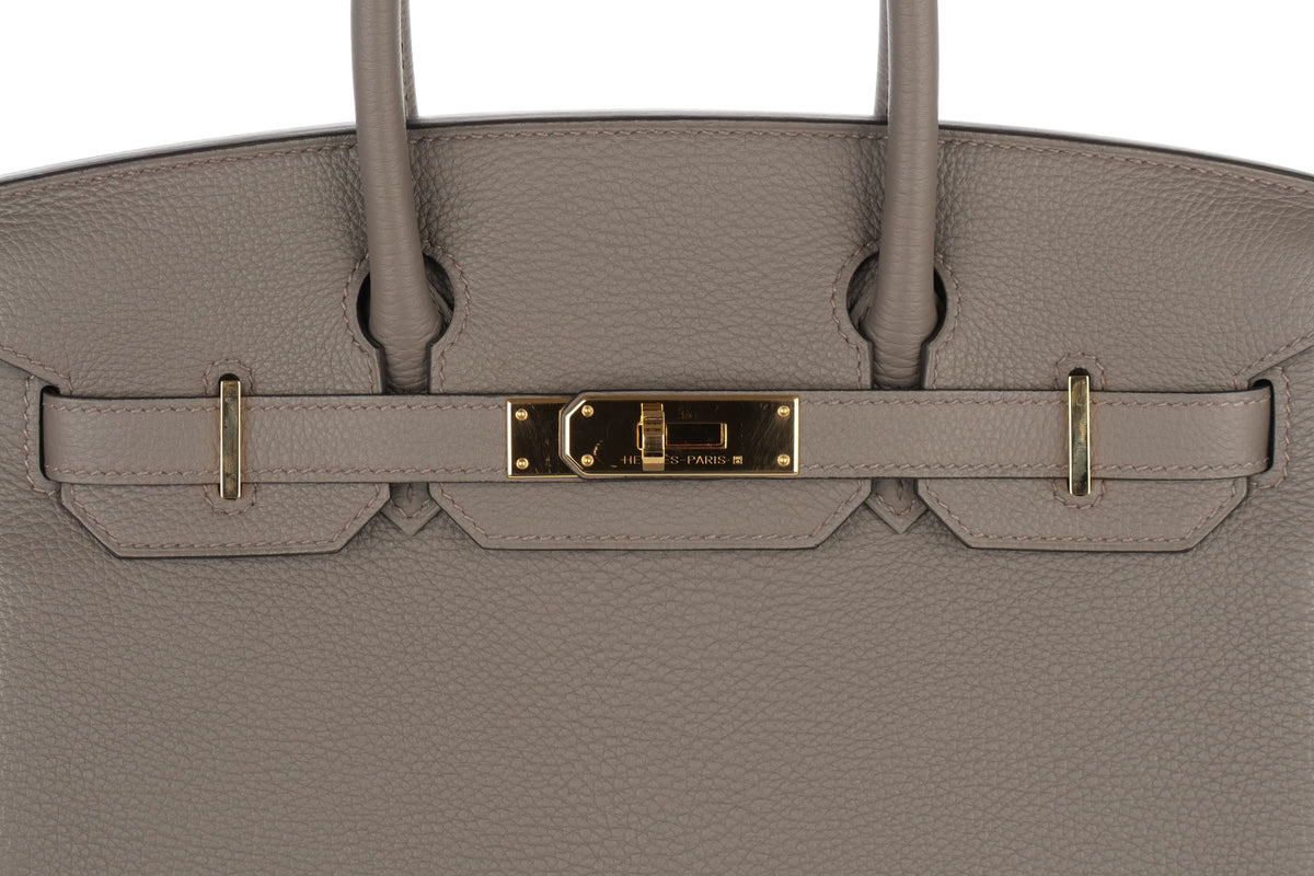 Hermès Birkin 30 Gris Etain Togo Rose Gold Hardware - view 7