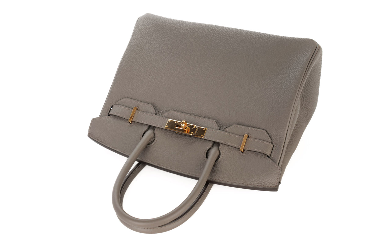 Hermès Birkin 30 Gris Etain Togo Rose Gold Hardware - view 8