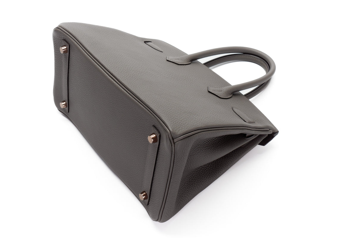 Hermès Birkin 30 Gris Etain Togo Rose Gold Hardware - view 14