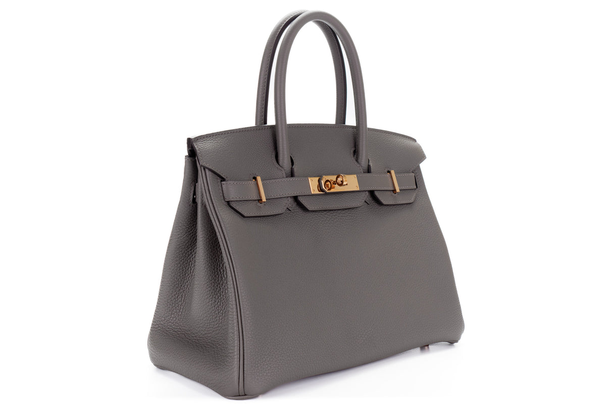 Hermès Birkin 30 Gris Etain Togo Rose Gold Hardware - view 2