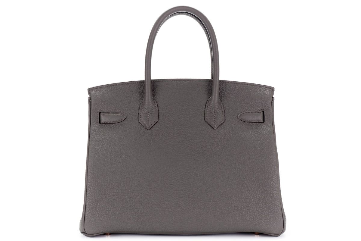 Hermès Birkin 30 Gris Etain Togo Rose Gold Hardware - view 3