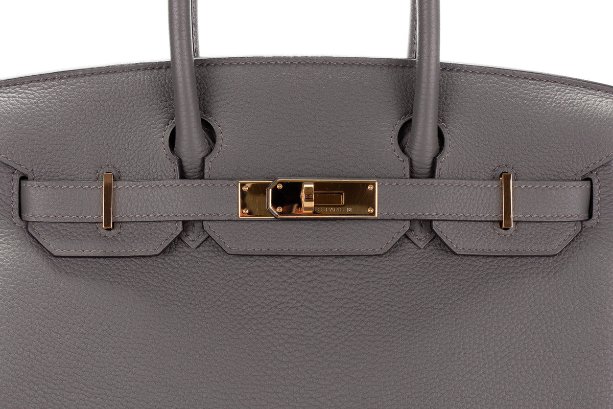 Hermès Birkin 30 Gris Etain Togo Rose Gold Hardware - view 7
