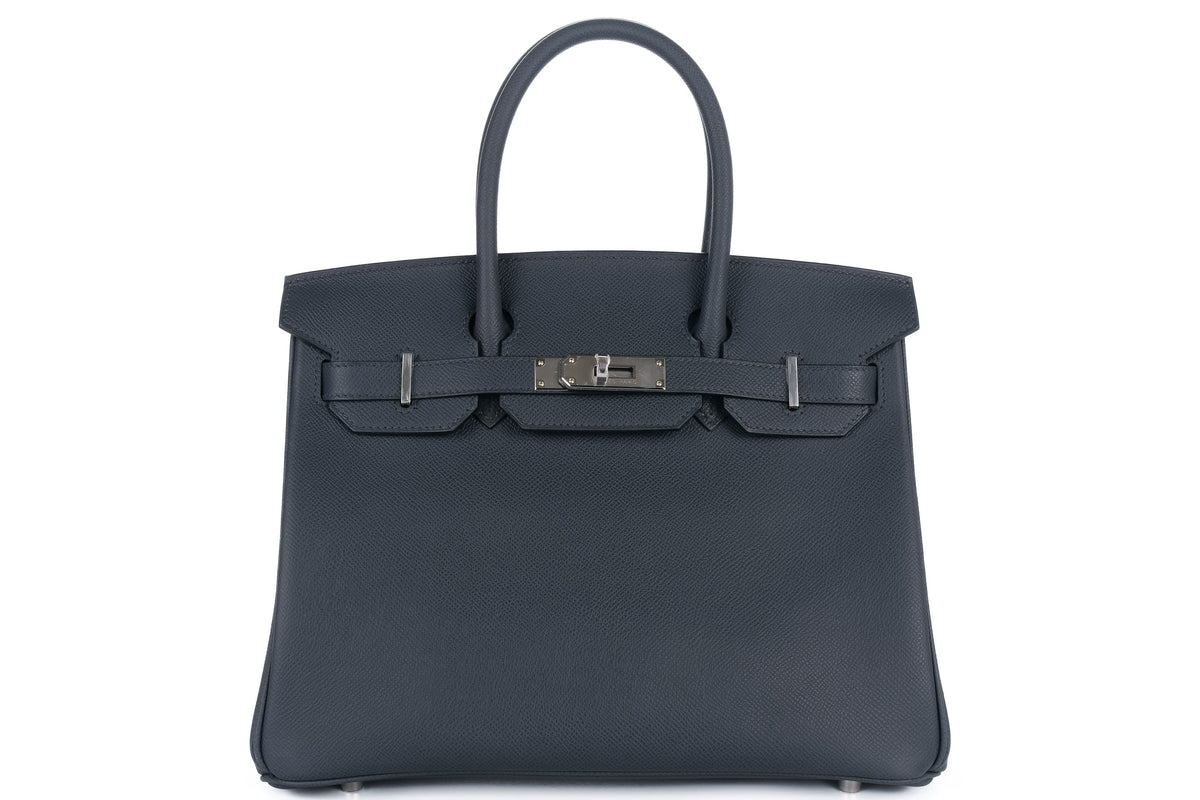 Hermès Birkin 30 Gris Misty Epsom Palladium Hardware - view 1