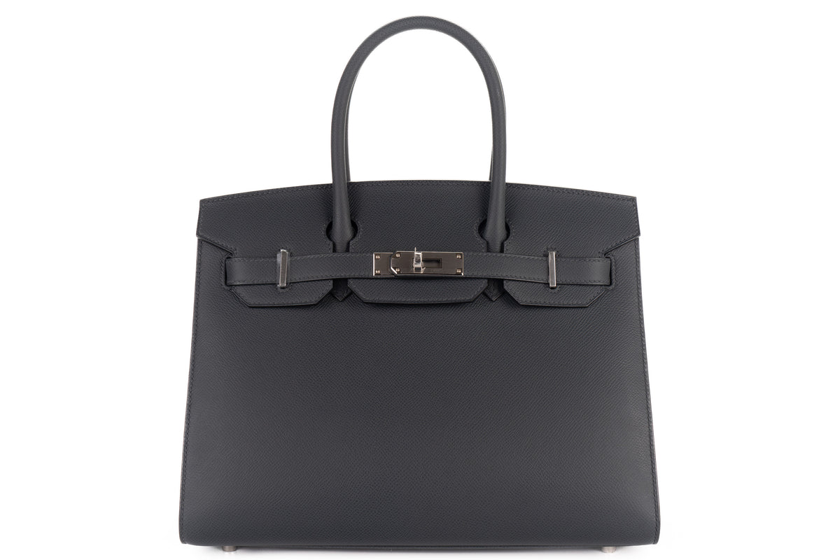 Hermès Birkin 30 Gris Misty Epsom Sellier Palladium Hardware - view 1