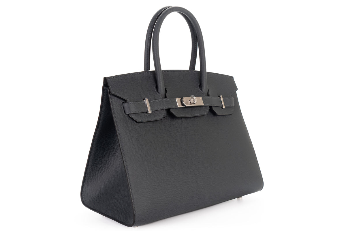 Hermès Birkin 30 Gris Misty Epsom Sellier Palladium Hardware - view 2