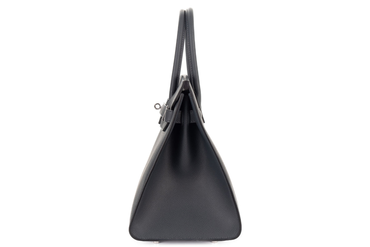 Hermès Birkin 30 Gris Misty Epsom Sellier Palladium Hardware - view 4