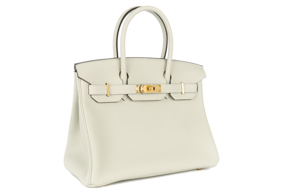 Hermès Birkin 30 Gris Neve Togo Gold Hardware - view 2