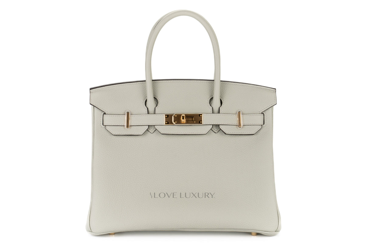Hermès Birkin 30 Gris Neve Togo Gold Hardware - view 1