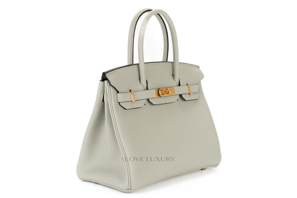 Hermès Birkin 30 Gris Neve Togo Gold Hardware - view 2