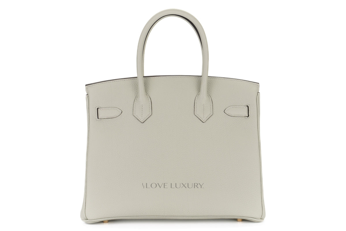 Hermès Birkin 30 Gris Neve Togo Gold Hardware - view 3