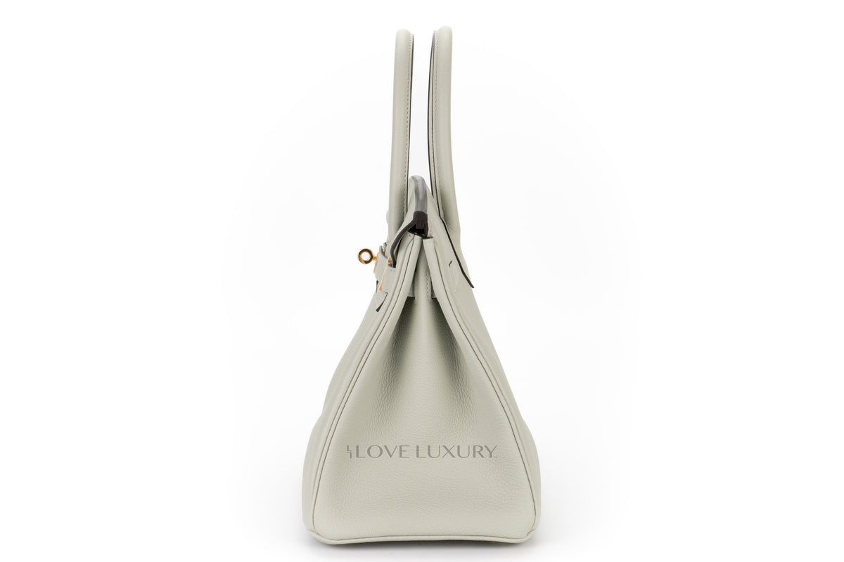 Hermès Birkin 30 Gris Neve Togo Gold Hardware - view 4