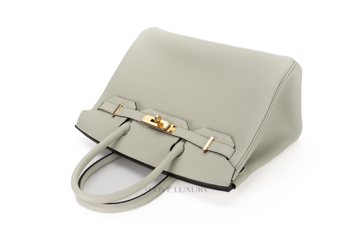 Hermès Birkin 30 Gris Neve Togo Gold Hardware - view 8