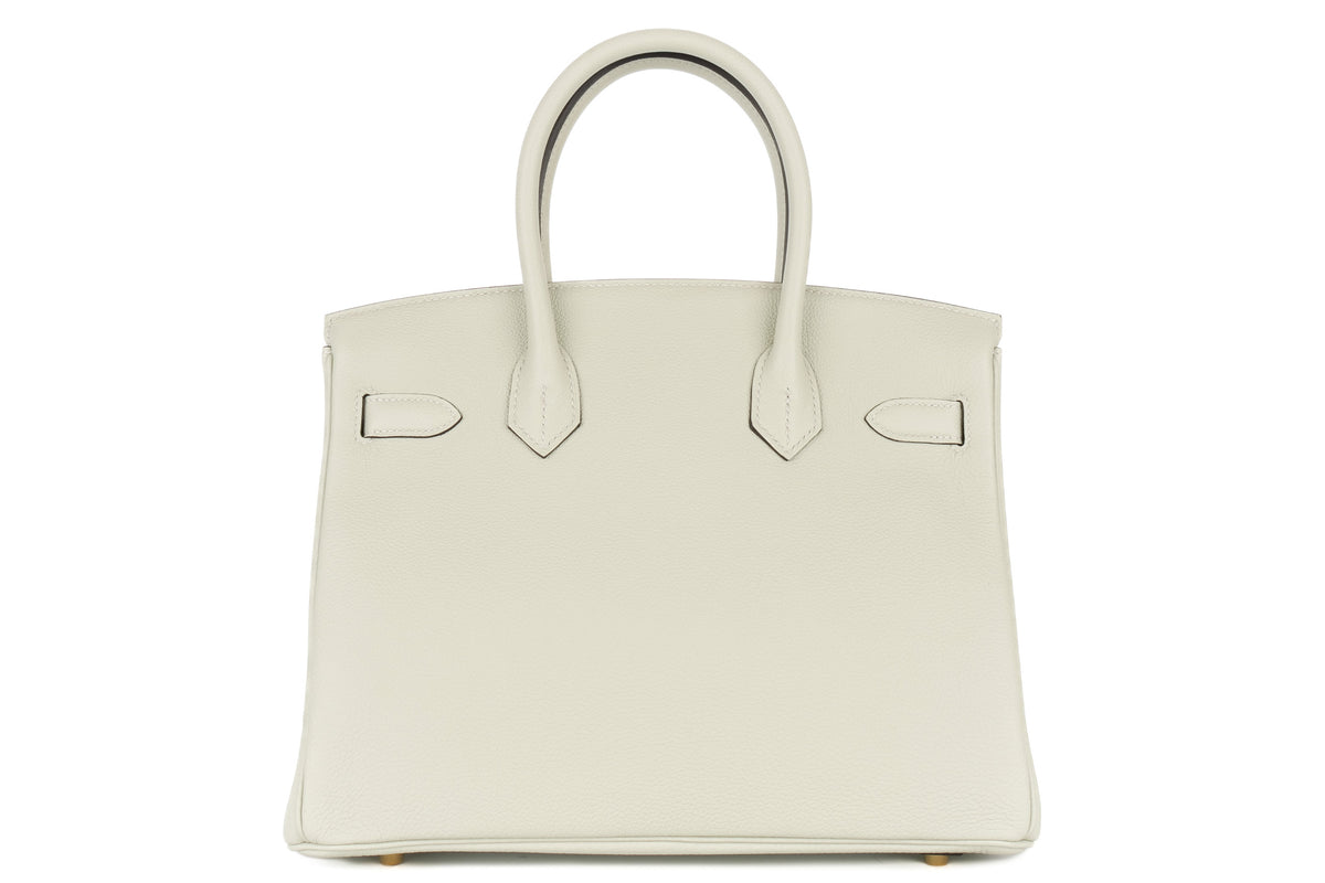Hermès Birkin 30 Gris Neve Togo Gold Hardware - view 3