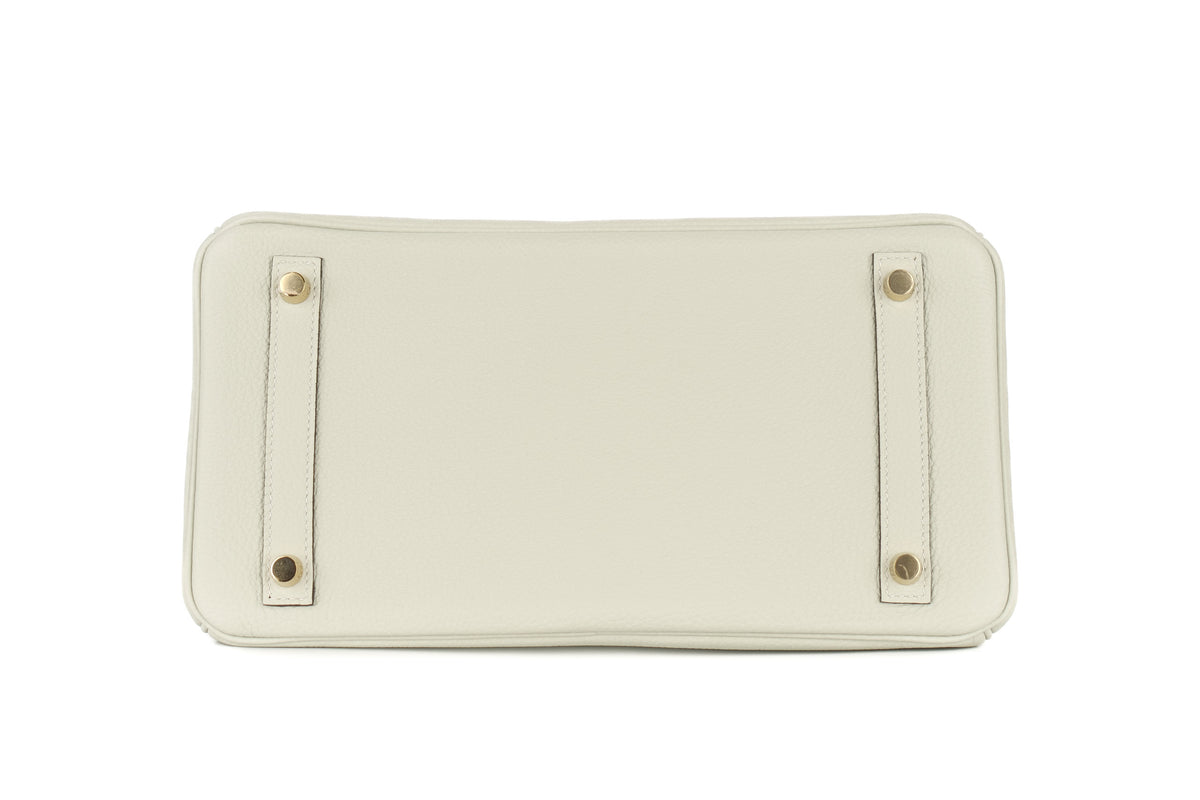 Hermès Birkin 30 Gris Neve Togo Gold Hardware - view 6