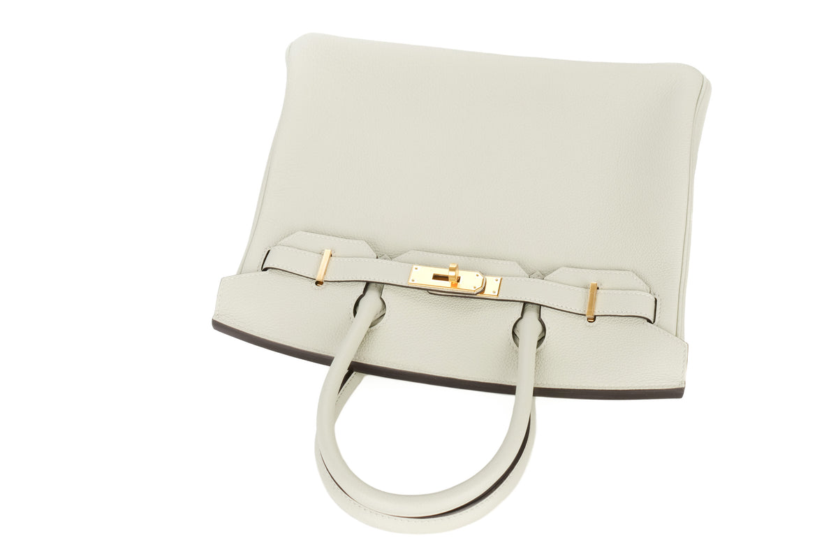 Hermès Birkin 30 Gris Neve Togo Gold Hardware - view 8