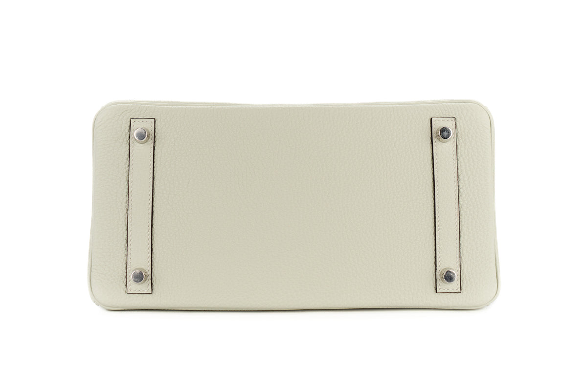Hermès Birkin 30 Gris Neve Togo Palladium Hardware - view 6