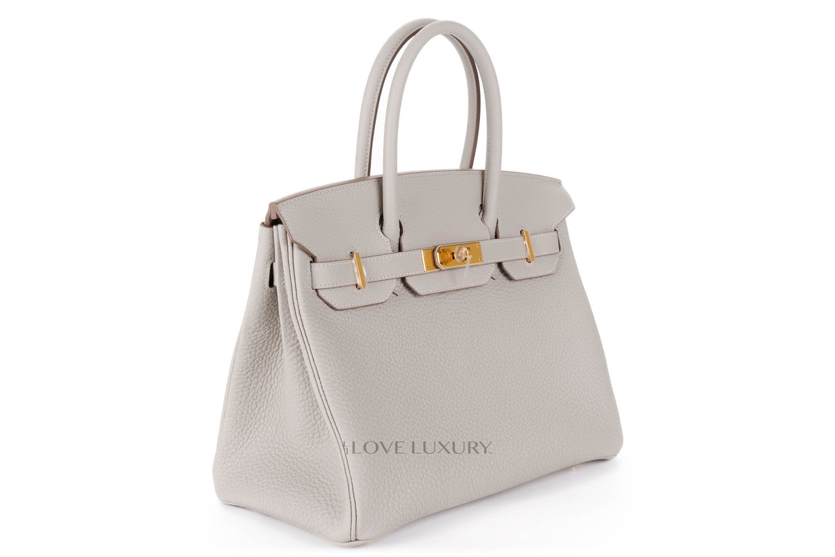 Hermès Birkin 30 Gris Pale Togo Gold Hardware - view 2